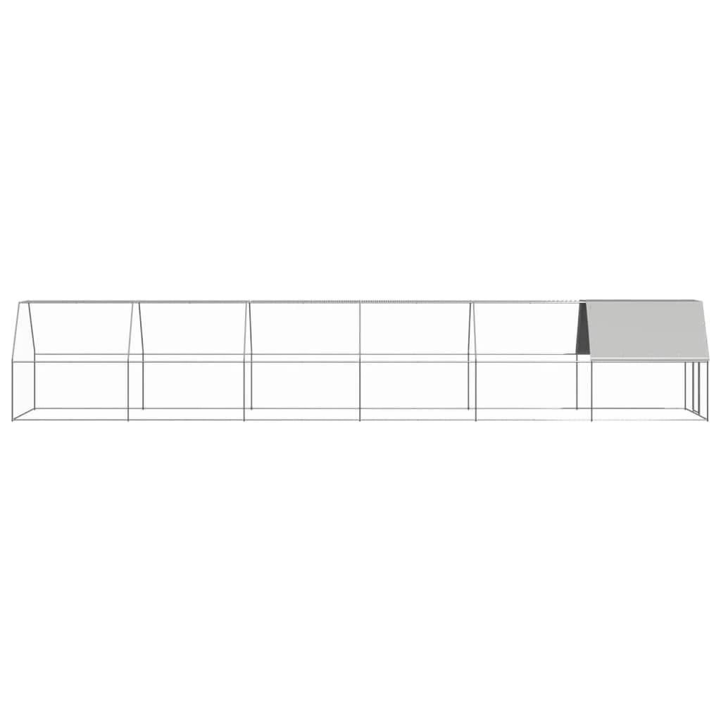 Outdoor-Hühnerkäfig 2x2x2 m Verzinkter Stahl