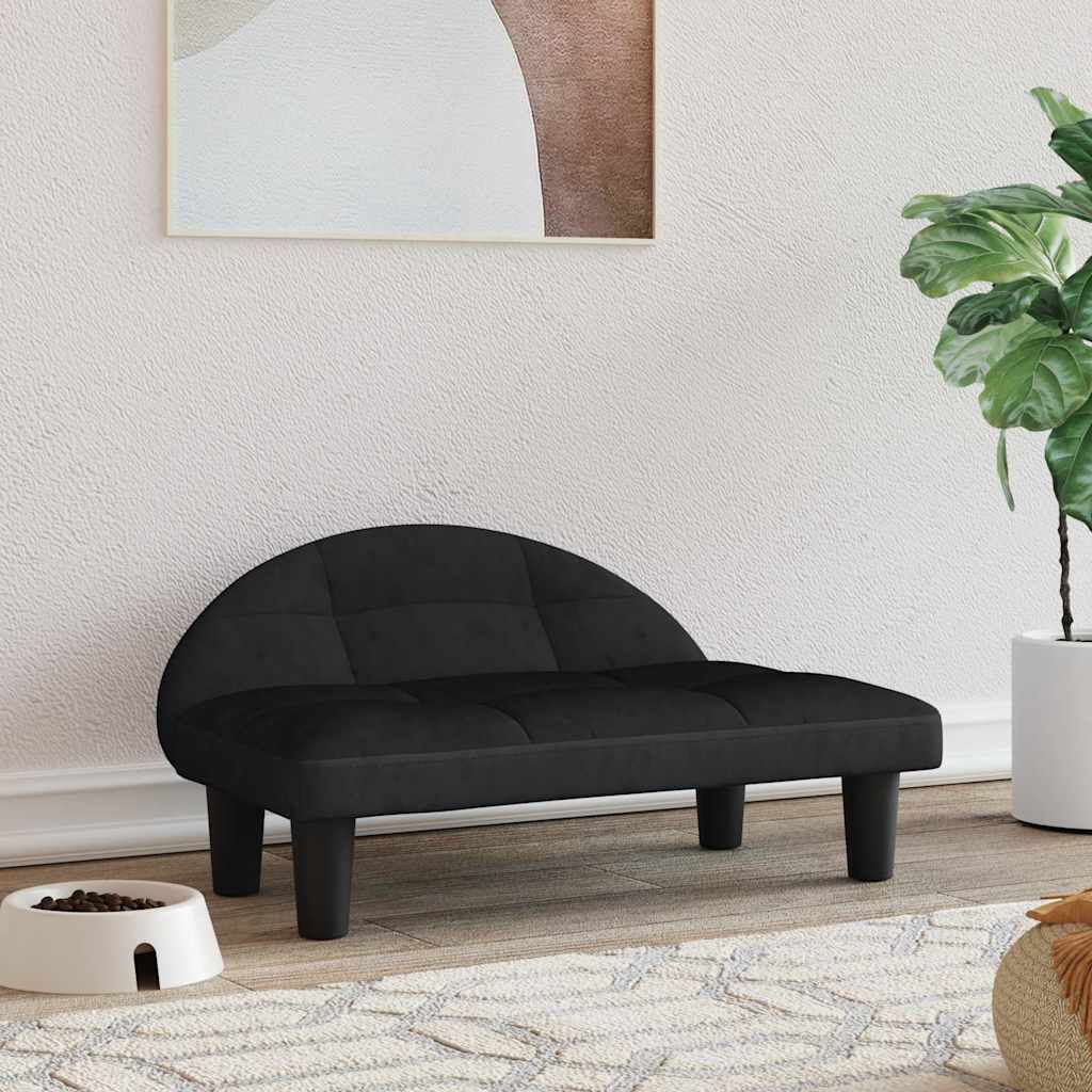 Hundebett Creme 70x52x30 cm Stoff