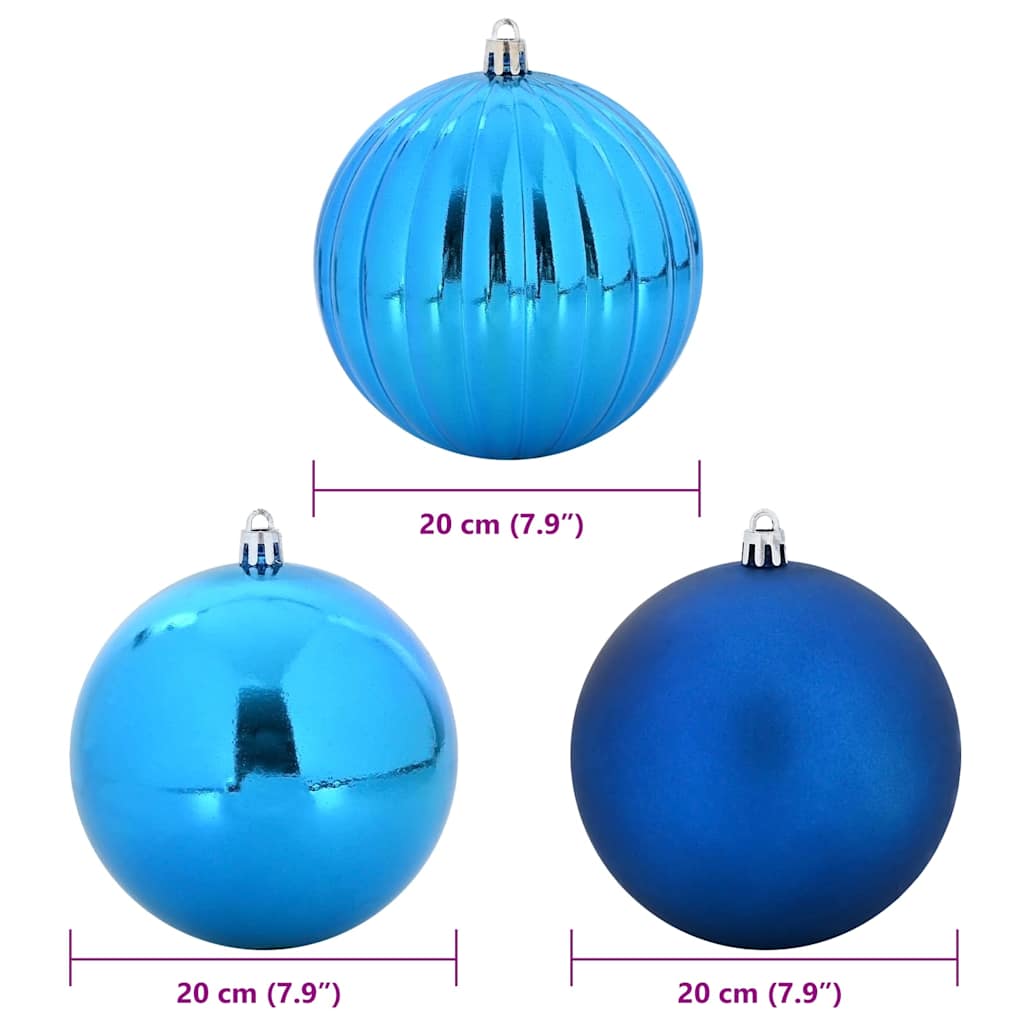 Weihnachtsbaumkugel Set XL 9 pcs Rot Kunststoff