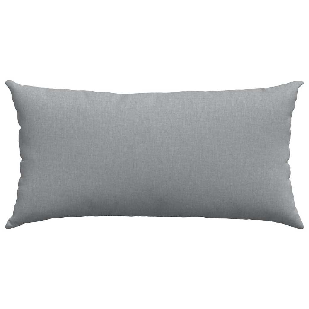 Sofakissen 2 pcs Hellgrau 50 x 30 cm Stoff