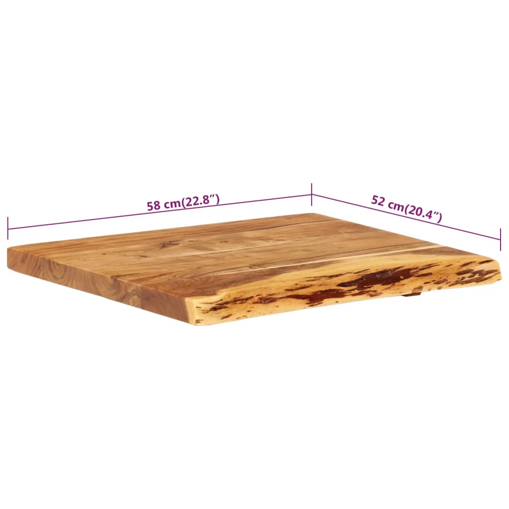 Badezimmer-Waschtischplatte Massivholz Akazie 100x52x2,5 cm