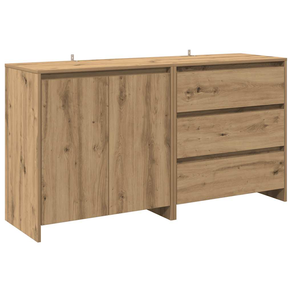 2-tlg. Sideboard Weiß Holzwerkstoff