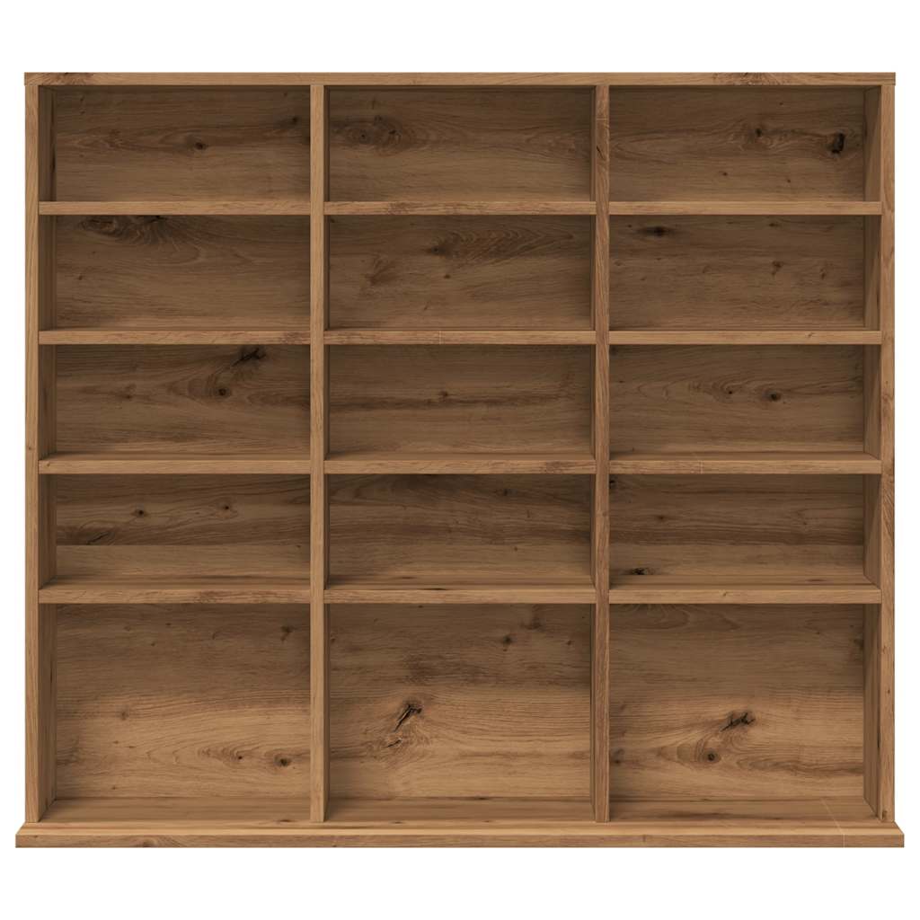 CD Regal Schwarz Eichen-Optik 101 x 23 x 177,5 cm Holzwerkstoff