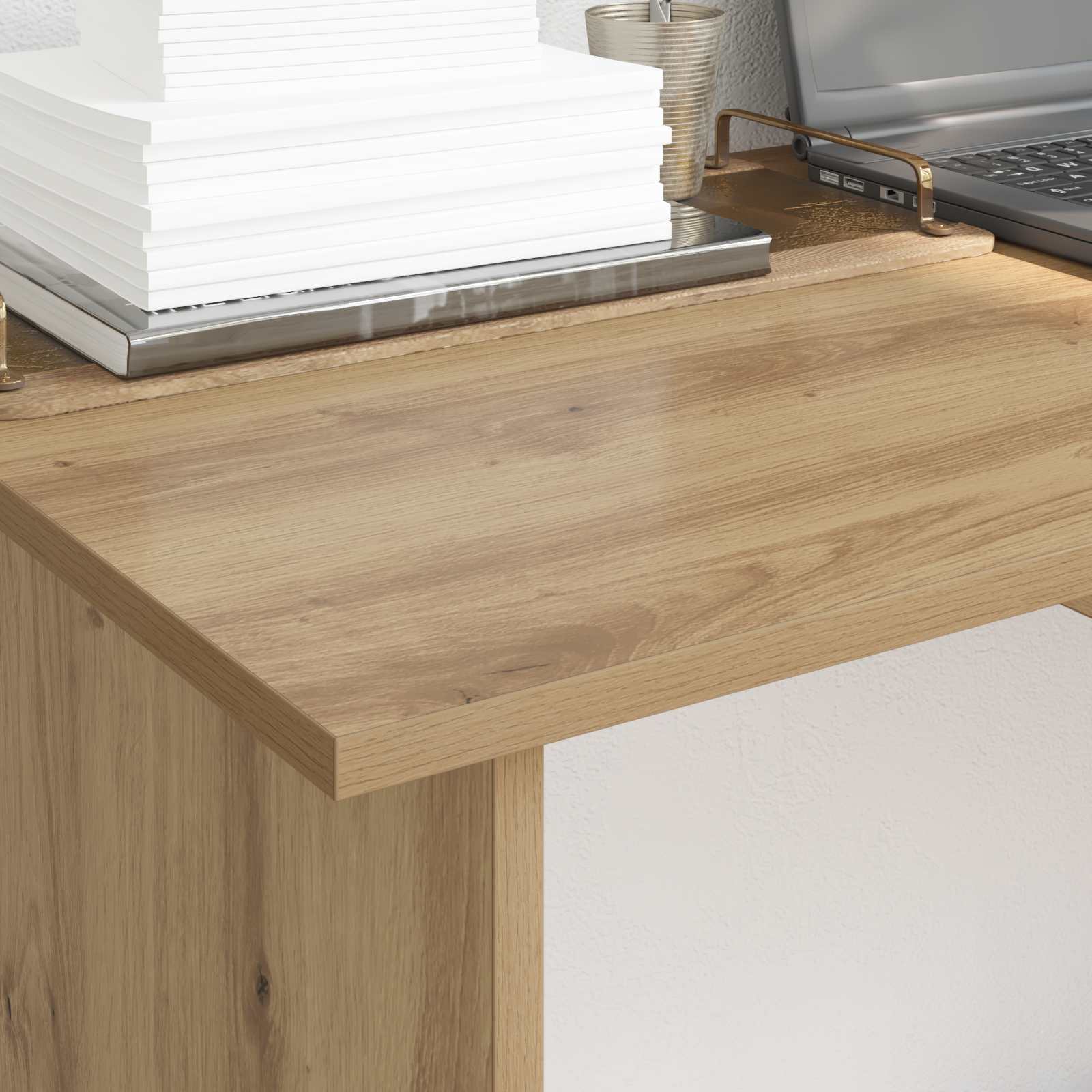 Schreibtisch Weiß 100x50x76 cm Holzwerkstoff