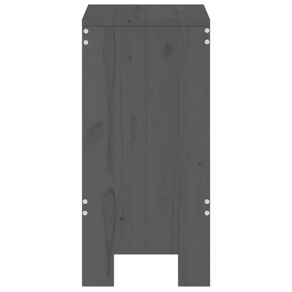 Gartenhocker 2 Stk. Weiß 40x36x45 cm Massivholz Kiefer