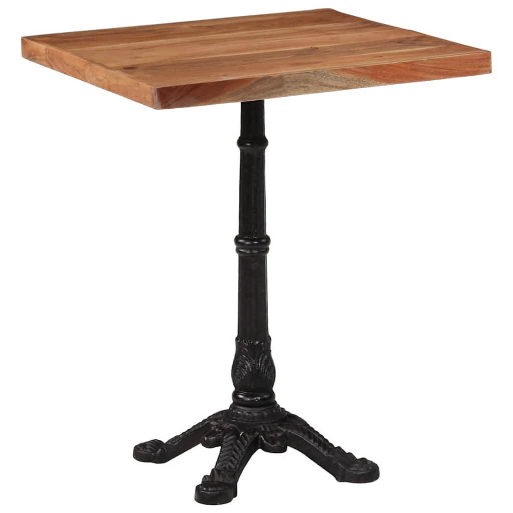 Bistrotisch 60x60x77 cm Raues Mangoholz
