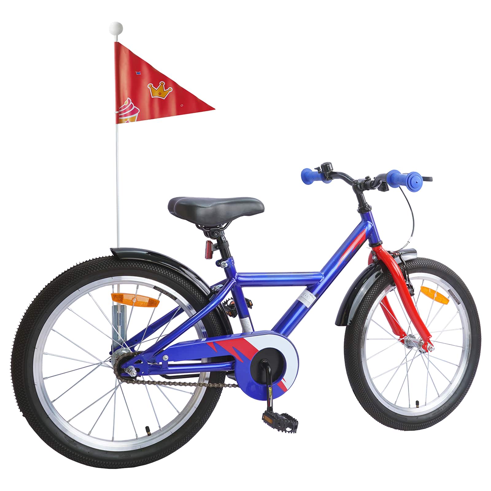 Kinderfahrrad 12 Zoll für 2-4 Jahre alt Schwarz