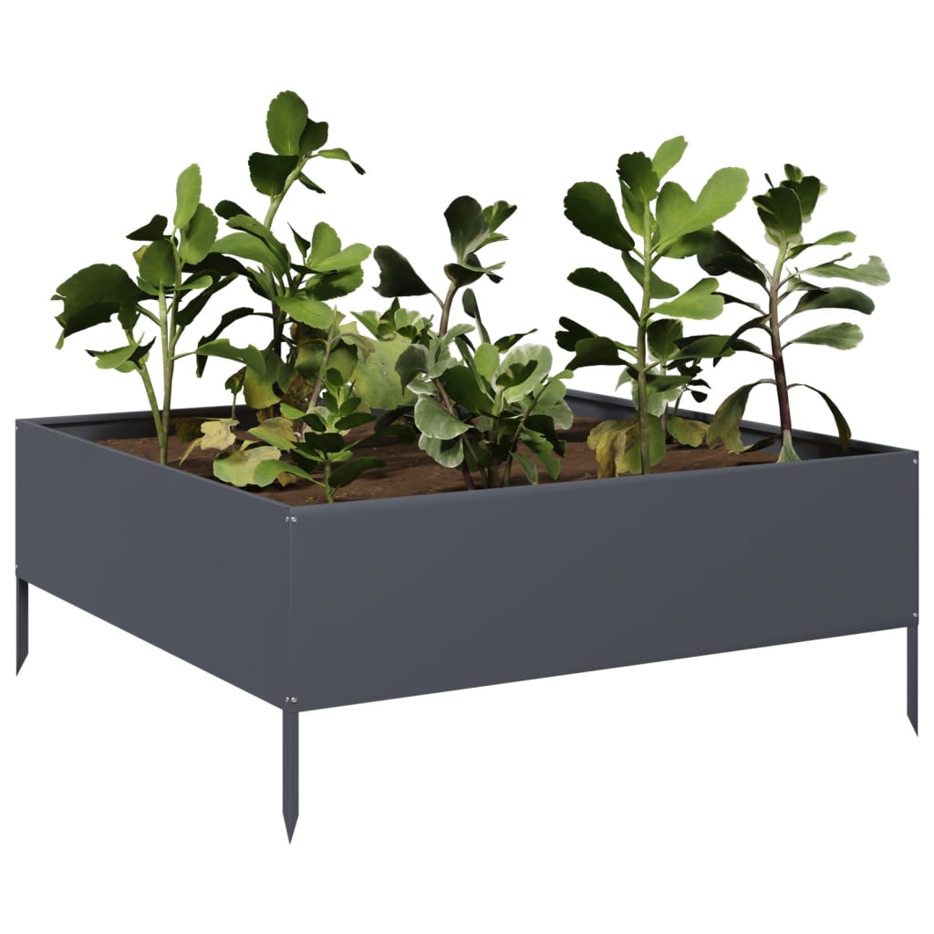Hochbeet 100x100x18,5 cm Cortenstahl