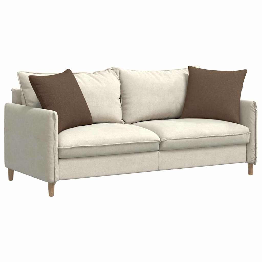 Sofakissen 2 pcs Hellgrau 50 x 30 cm Stoff