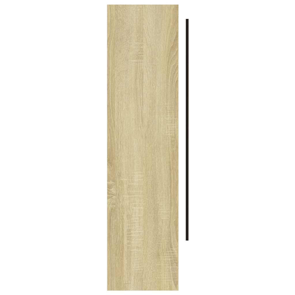 Spiegelschrank fürs Bad 80x15x60 cm Glänzend Schwarz