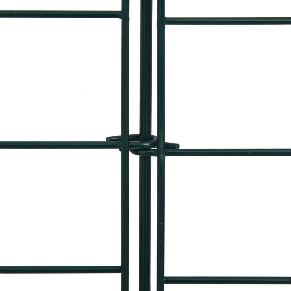 Gartenzaun Set Konvex 77,3x26 cm Grün