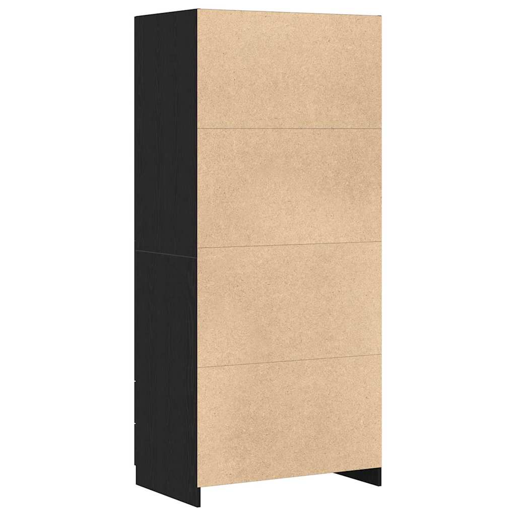 Kleiderschrank Weiß 80x52x180 cm Holzwerkstoff