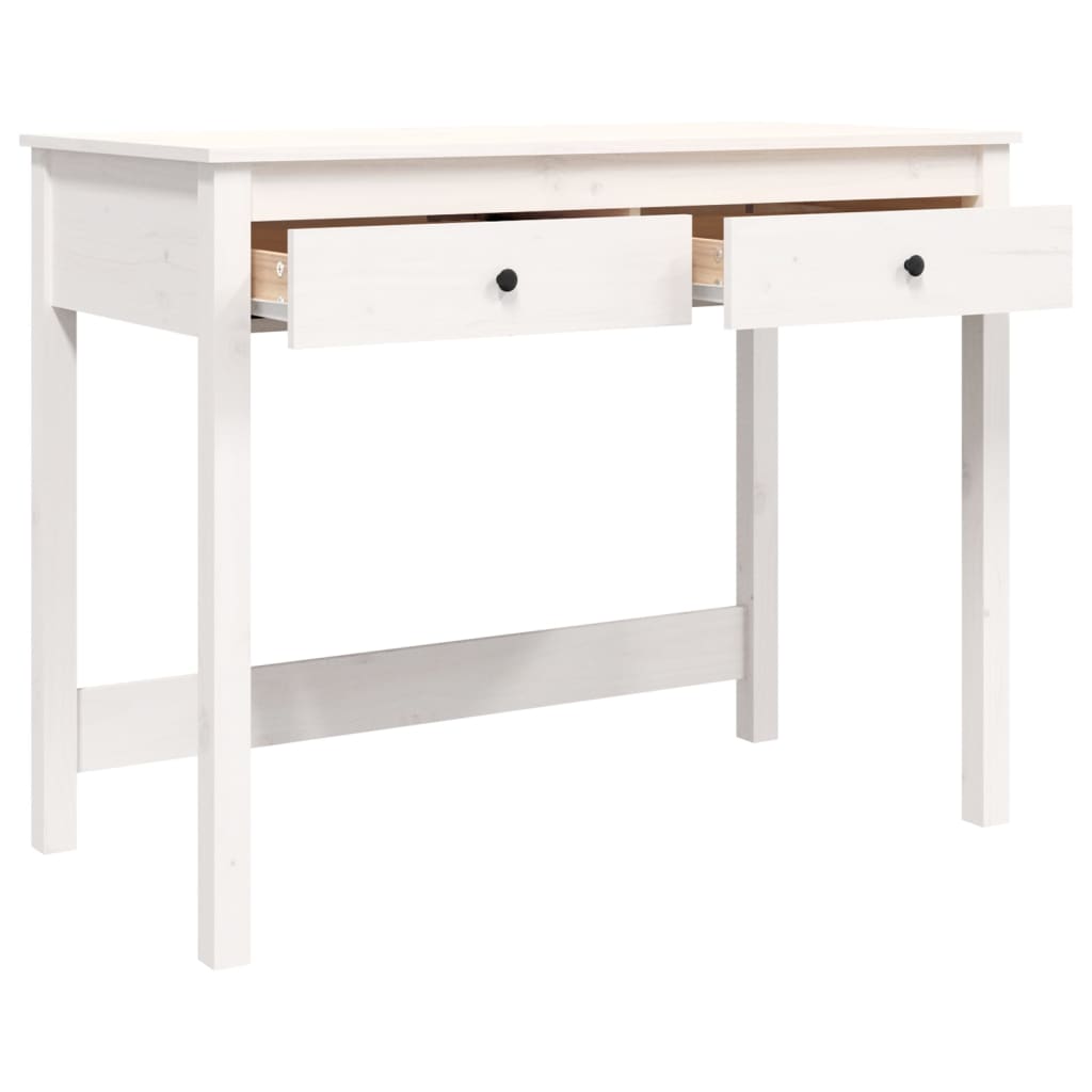 Schreibtisch mit Schubladen 100x50x78 cm Massivholz Kiefer