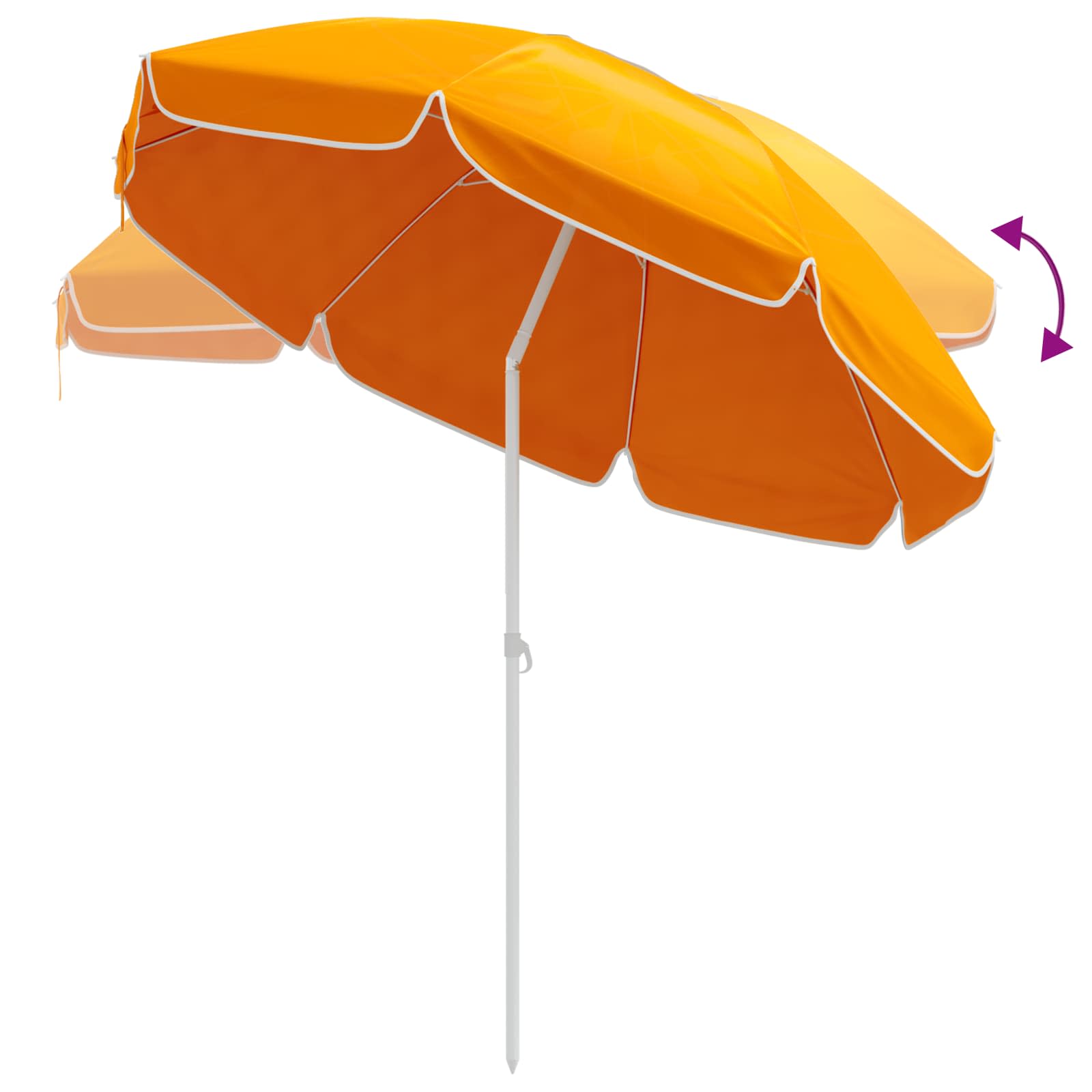 Sonnenschirm mit Stahlmast Sandfarbe 180 cm