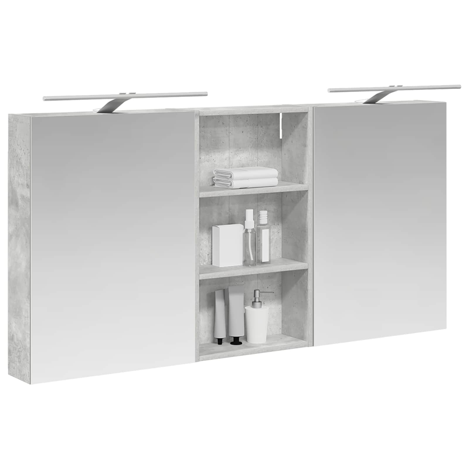 Badezimmerschrank-Set 3 pcs 80 x 10,5 x 50 cm Holzwerkstoff