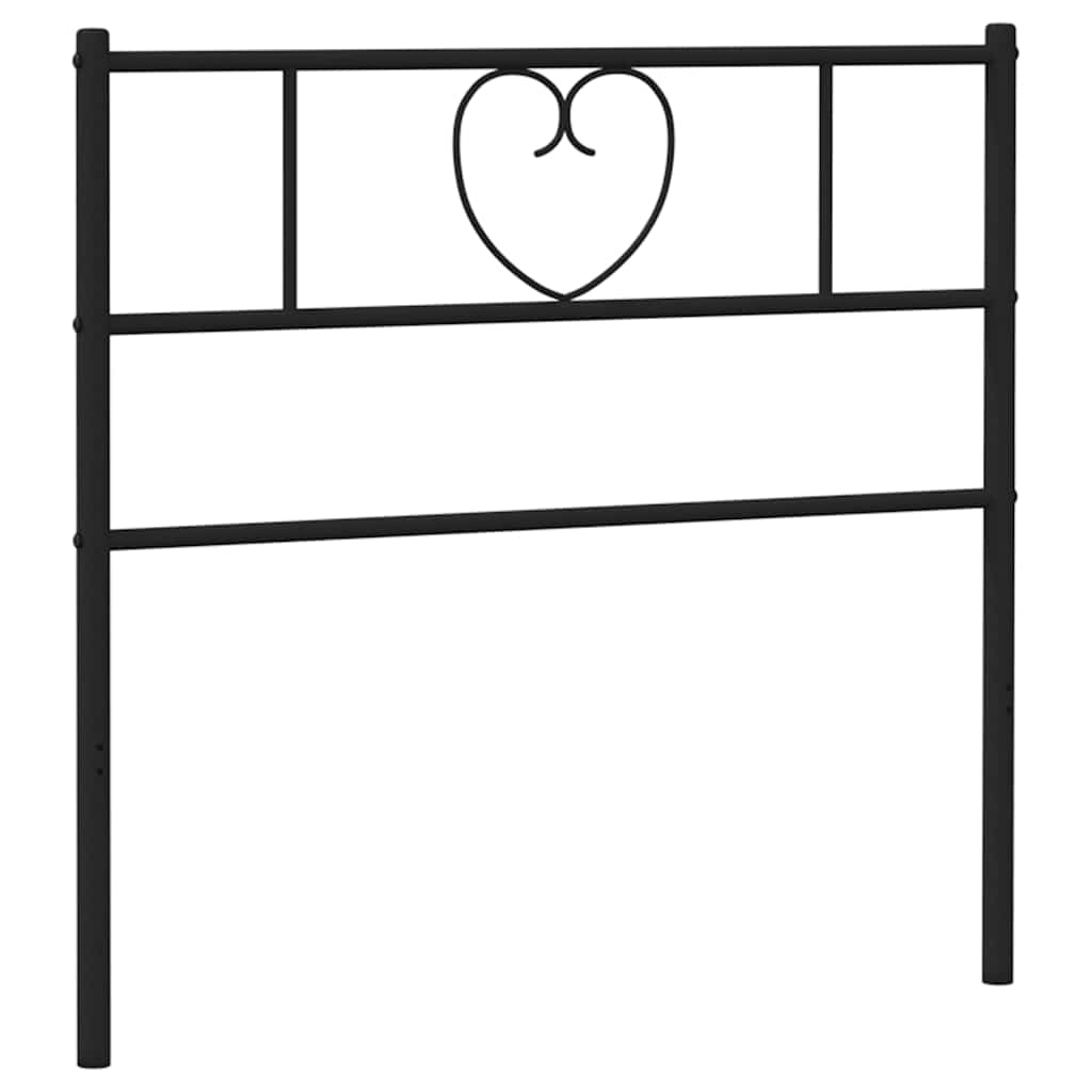 Ersatz-Kopfteil Metall Schwarz 135 cm