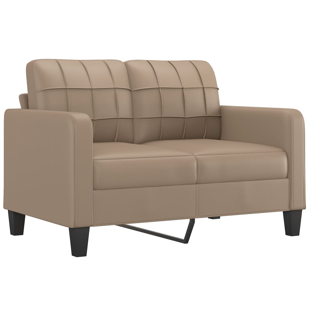3-Sitzer-Sofa mit Zierkissen Schwarz 180 cm Kunstleder