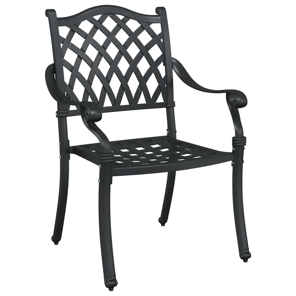 Gartenstuhl 2 pcs Bronze 56 x 55 x 92,5cm Aluminium