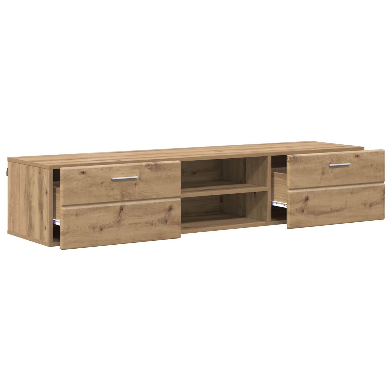 Highboard mit Regal FLORIN Weiß 60 x 35 x 182 cm Holzwerkstoff