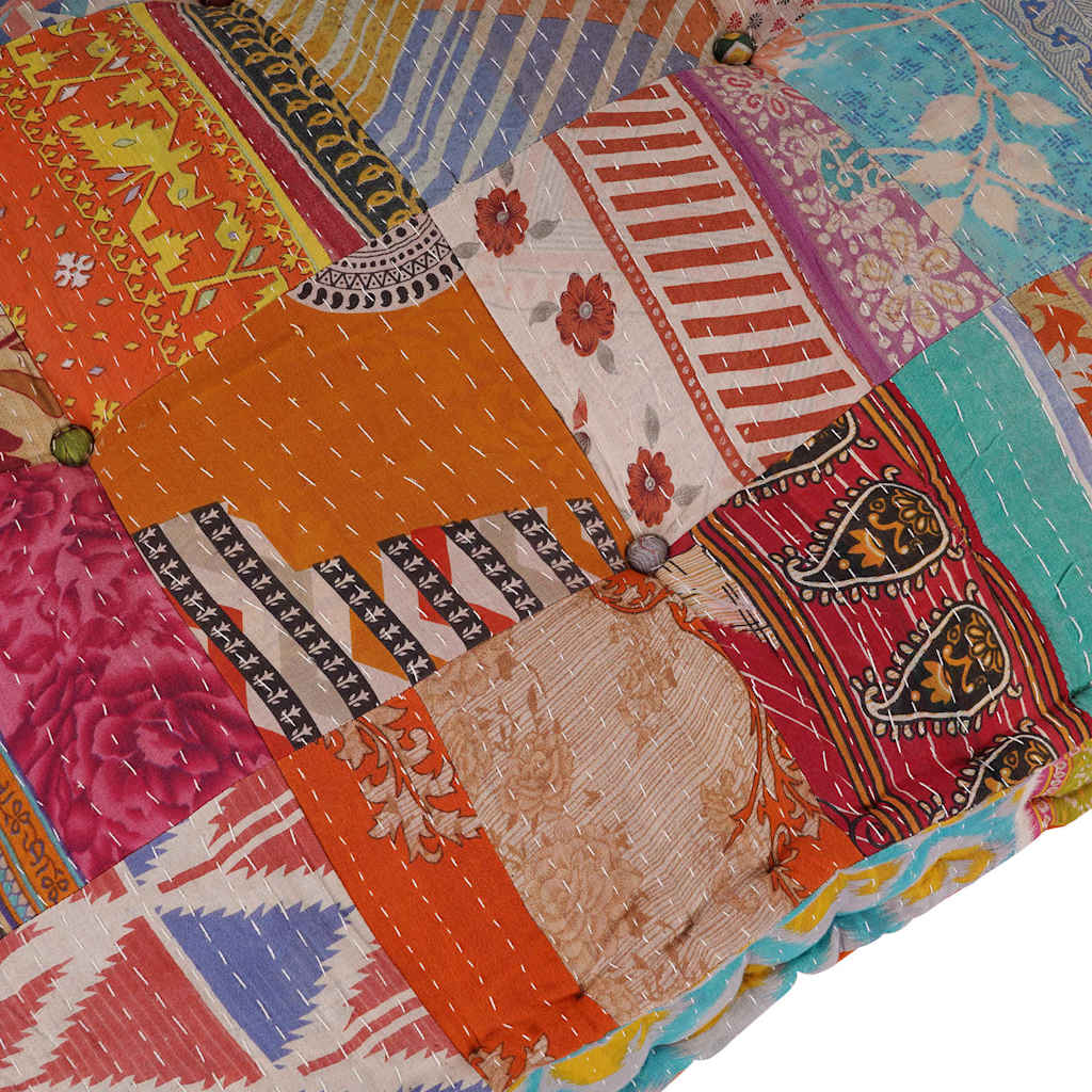 Palettensofa-Auflage Mehrfarbig Stoff Patchwork
