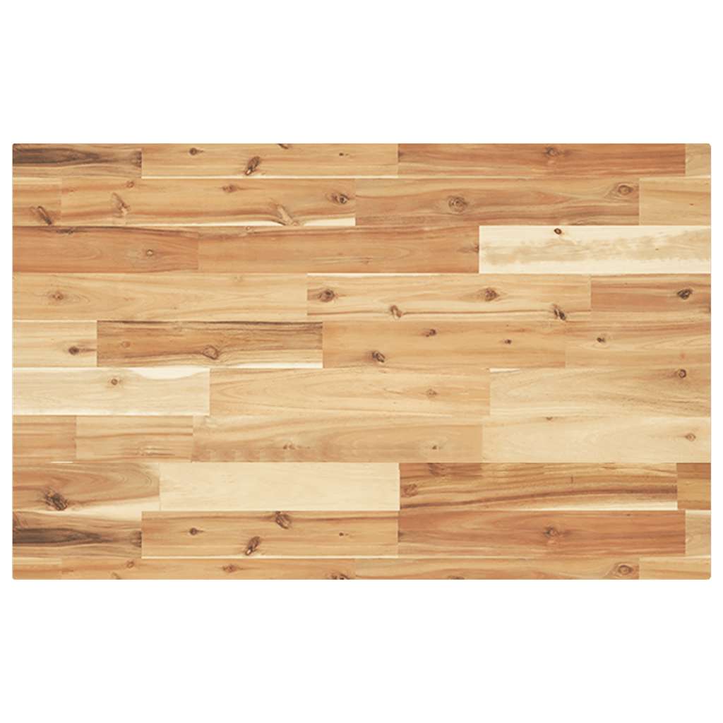 Tischplatte Rechteckig 60x50x2 cm Massivholz Akazie