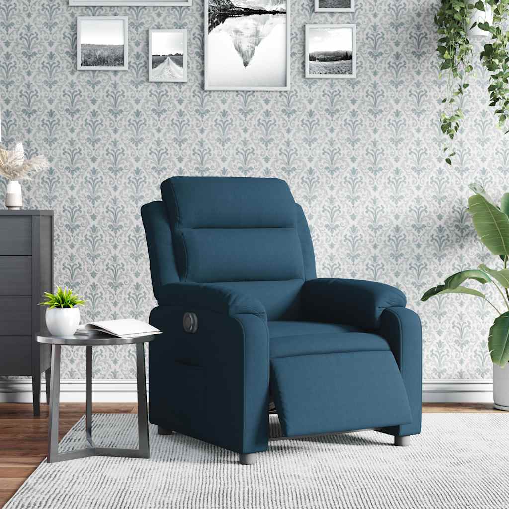 Relaxsessel Elektrisch Hellgrau Samt