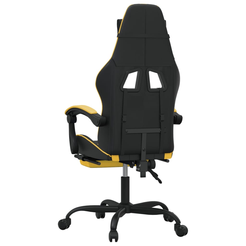Gaming-Stuhl Drehbar Schwarz und Rot Kunstleder