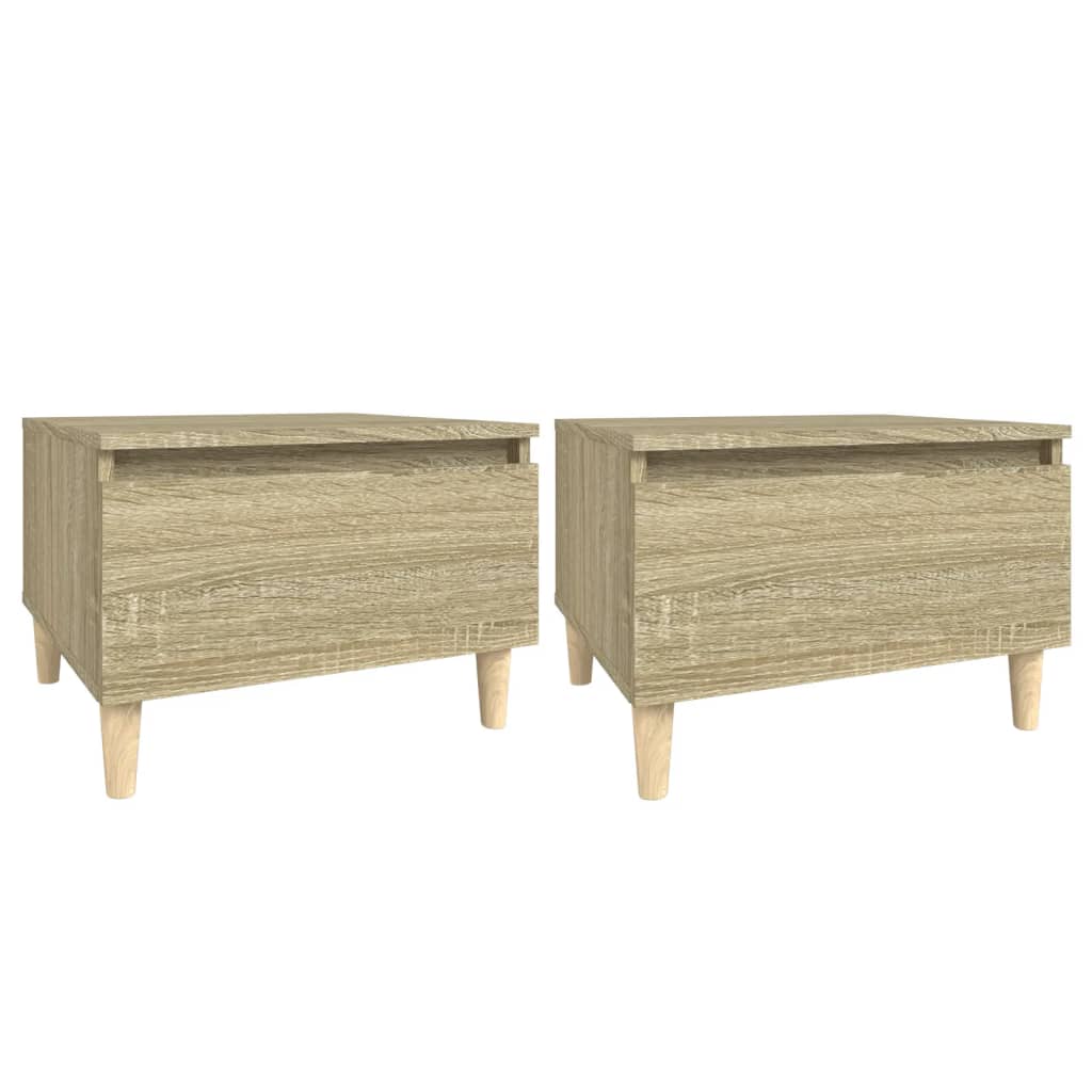 Beistelltisch Weiß 50x46x35 cm Holzwerkstoff