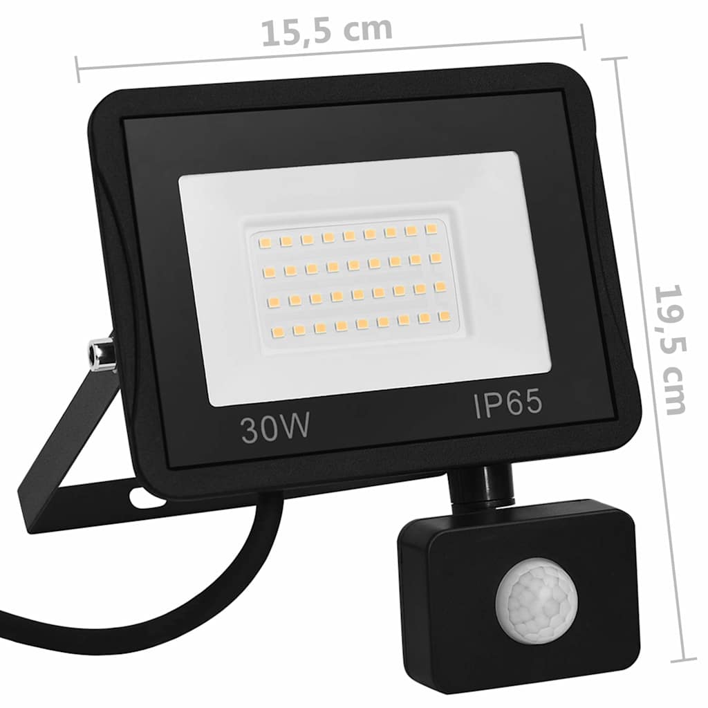 LED-Fluter mit Sensor 10W Warmweiß