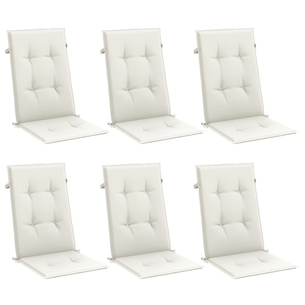 Hochlehner-Auflagen 2 Stk. Melange Anthrazit 120x50x7cm Stoff
