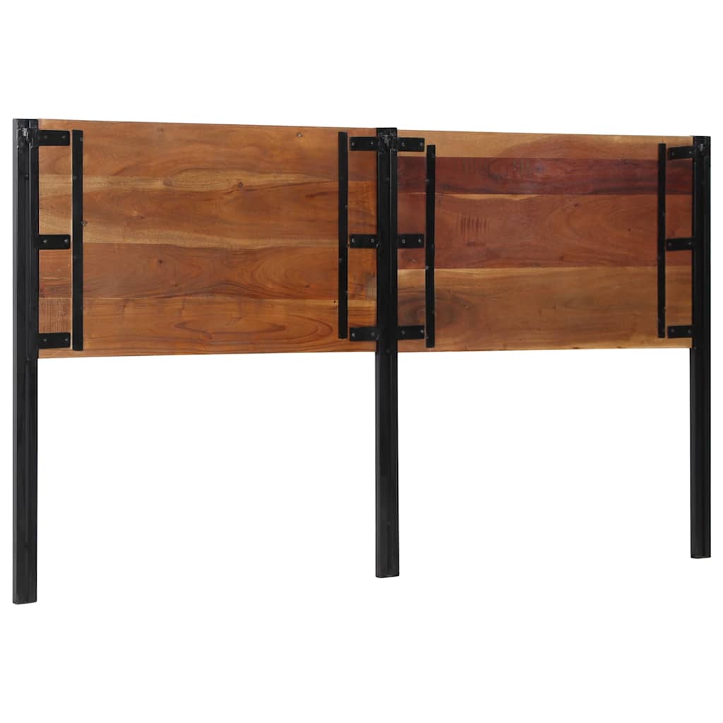 Kopfteil 100 cm Massivholz Mango und Eisen
