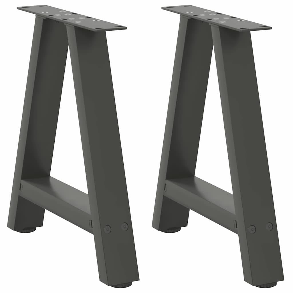 Couchtischbeine A-Form 2 Stk. 30x(30-31) cm Stahl