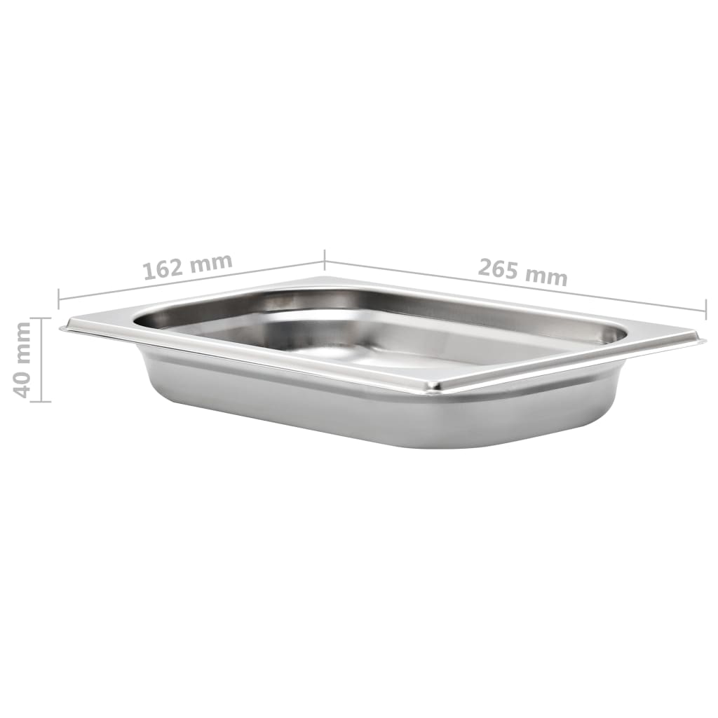 Gastronormbehälter 12 Stk. GN 1/4 20 mm Edelstahl