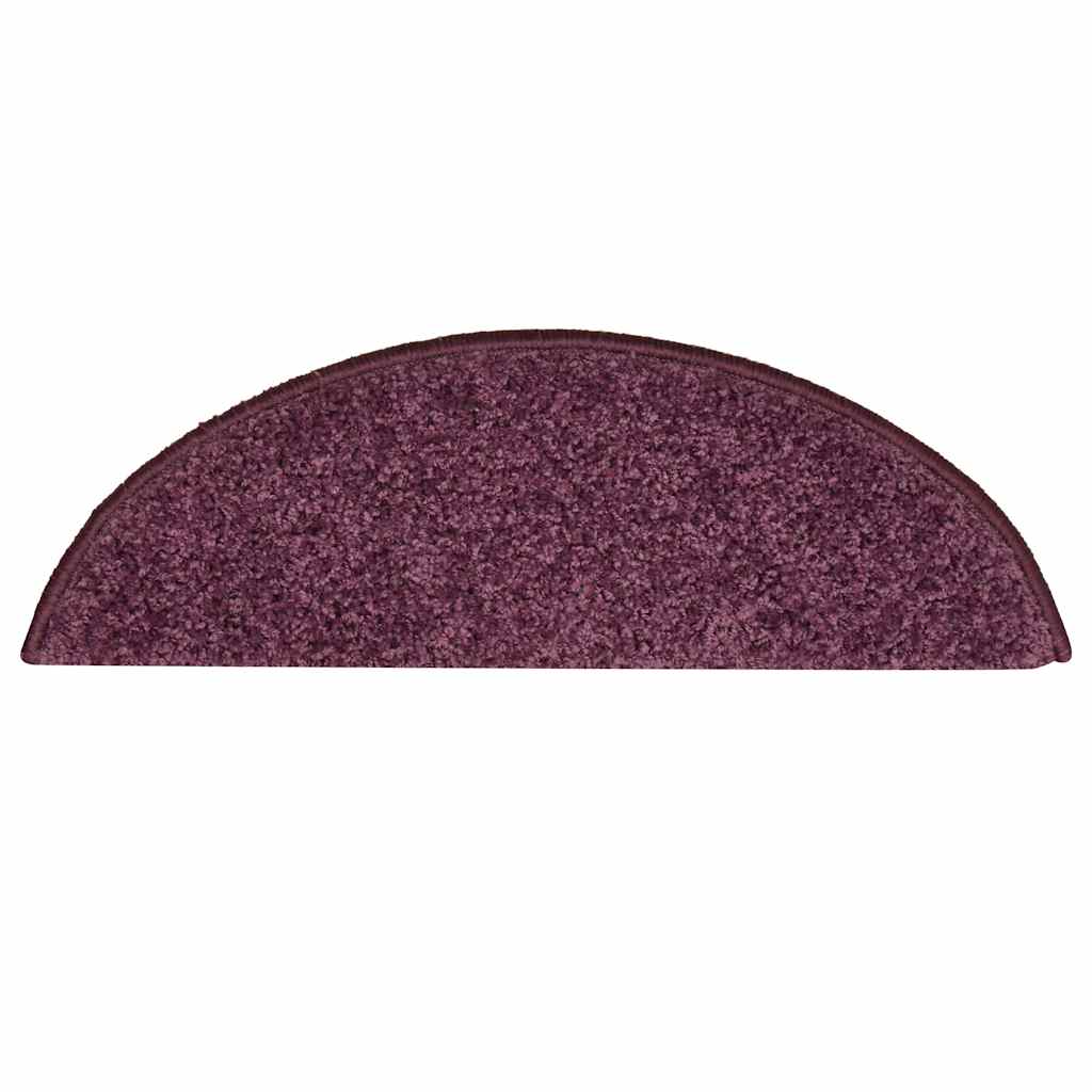 Stufenmatten 15 Stk. 56x17x3 cm Grau Halbrund