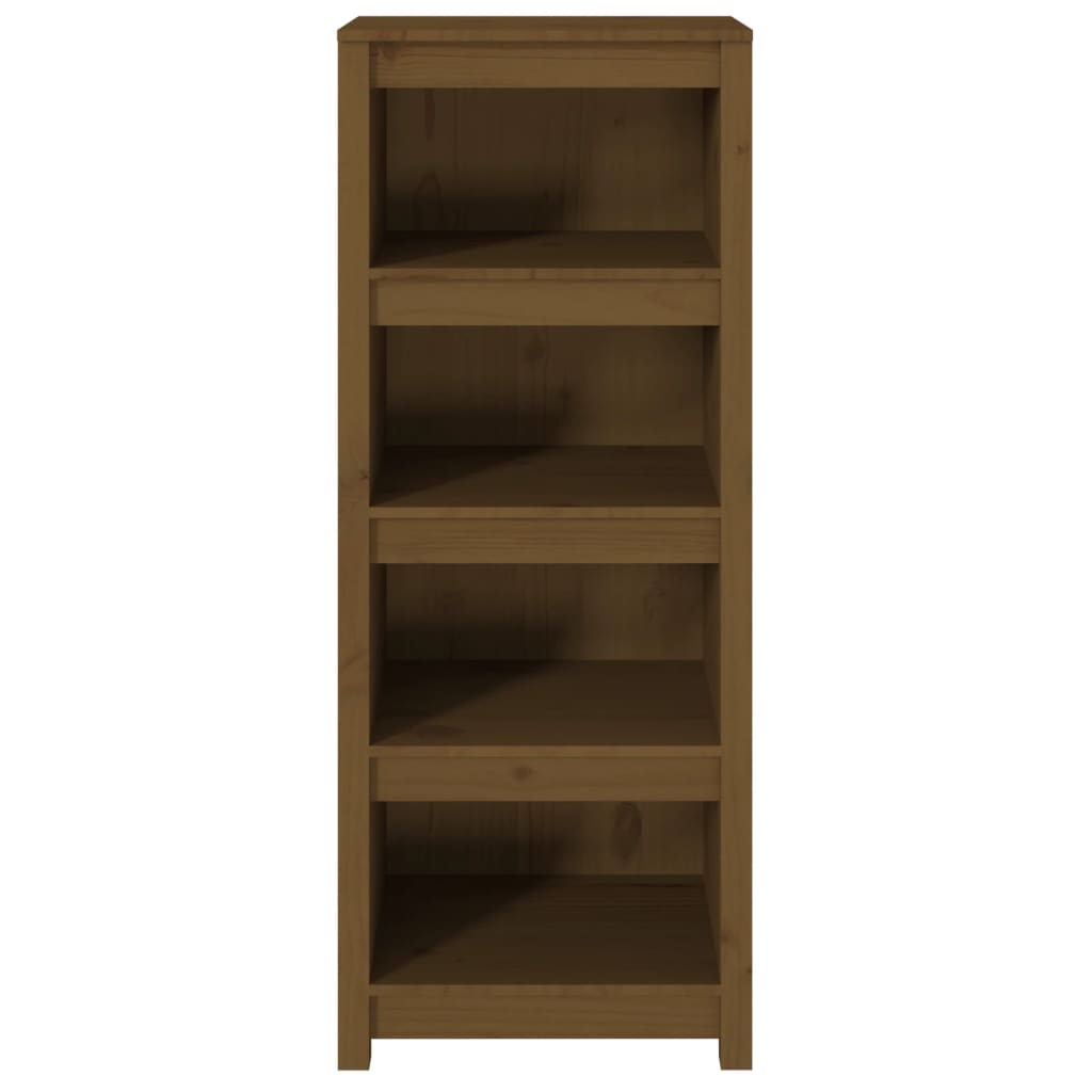 Bücherregal Grau 80x35x68 cm Massivholz Kiefer