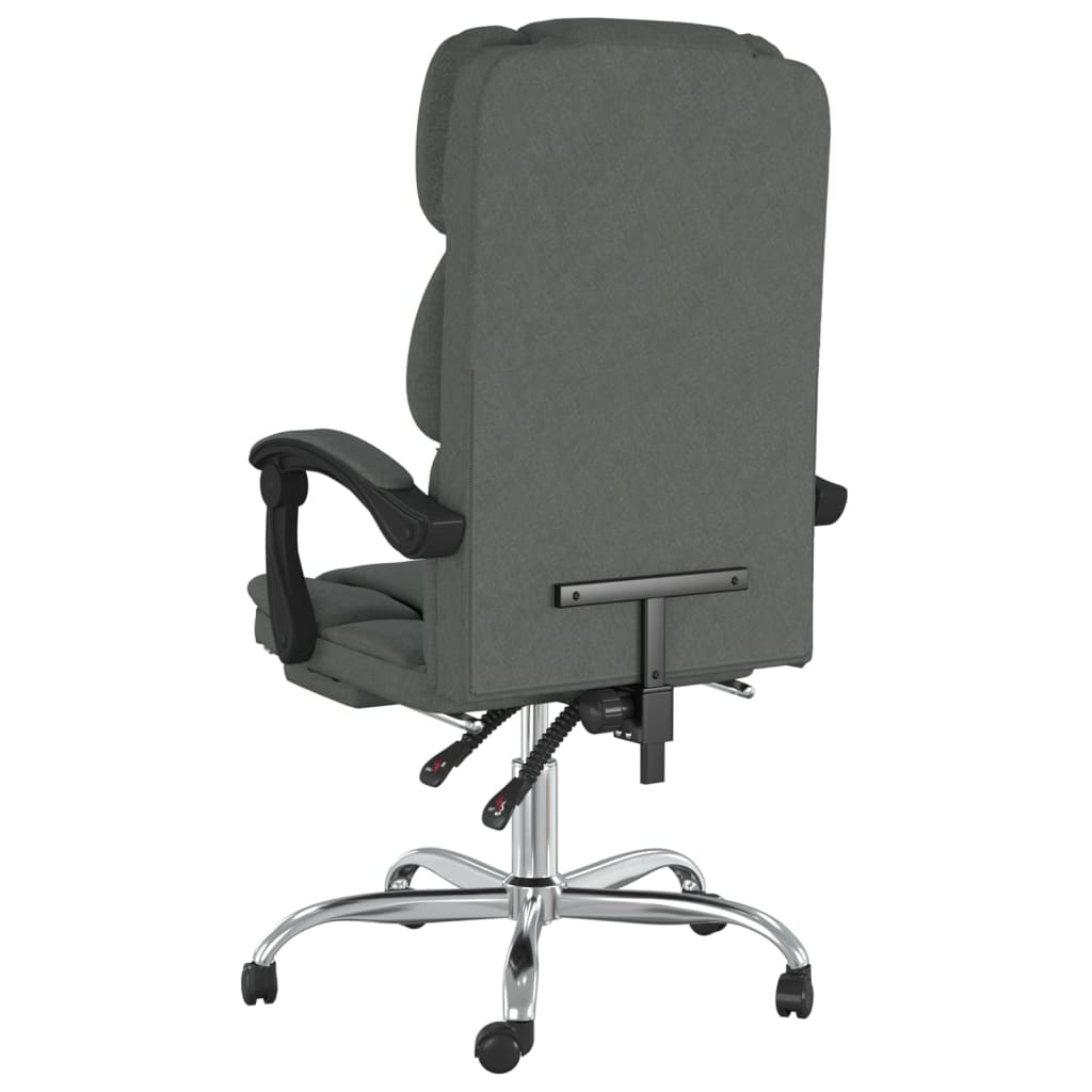 Bürostuhl mit Liegefunktion Taupe Stoff