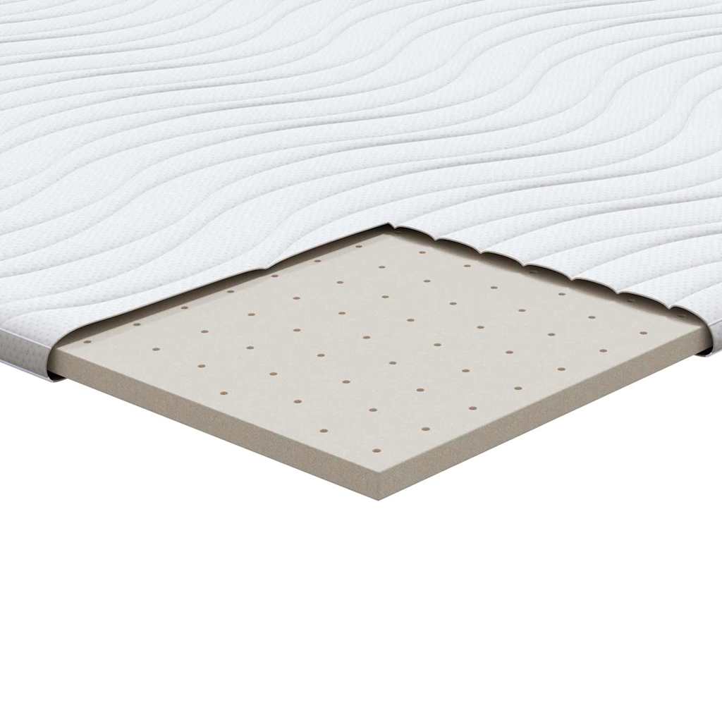 Matratzenauflage Weiß 70 x 200 cm Strickstoff