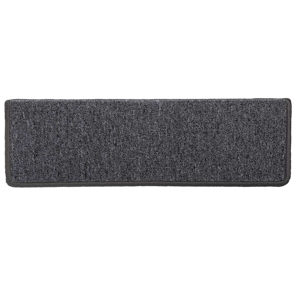 Stufenmatten 15 Stk. 65x21x4 cm Anthrazit Rechteckiger Rand