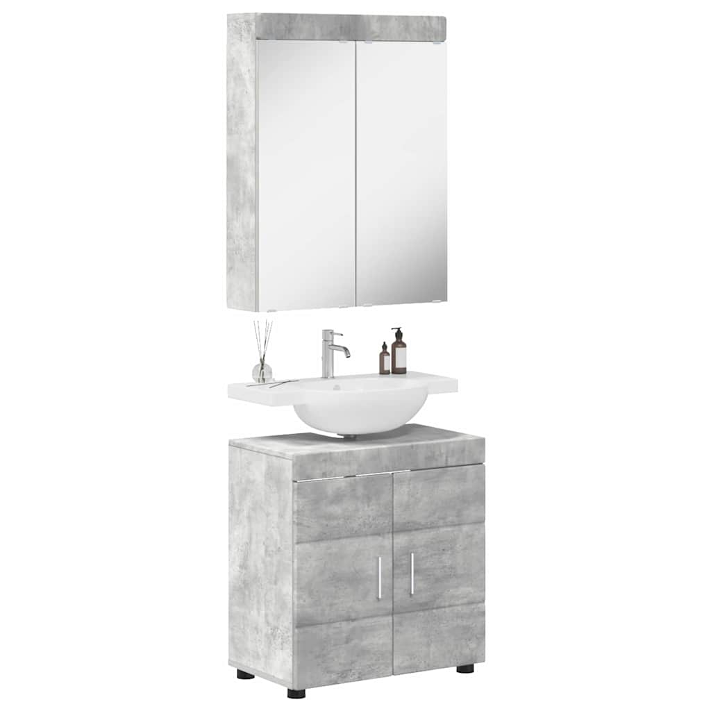 Badezimmermöbel-Set TULUM 2 pcs Weiß 60 x 34 x 63 cm