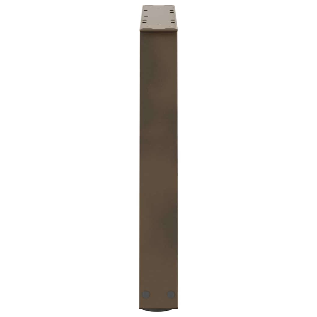 Couchtischbeine V-Form 2 Stück Schwarz 30x(30-31,3) cm Stahl