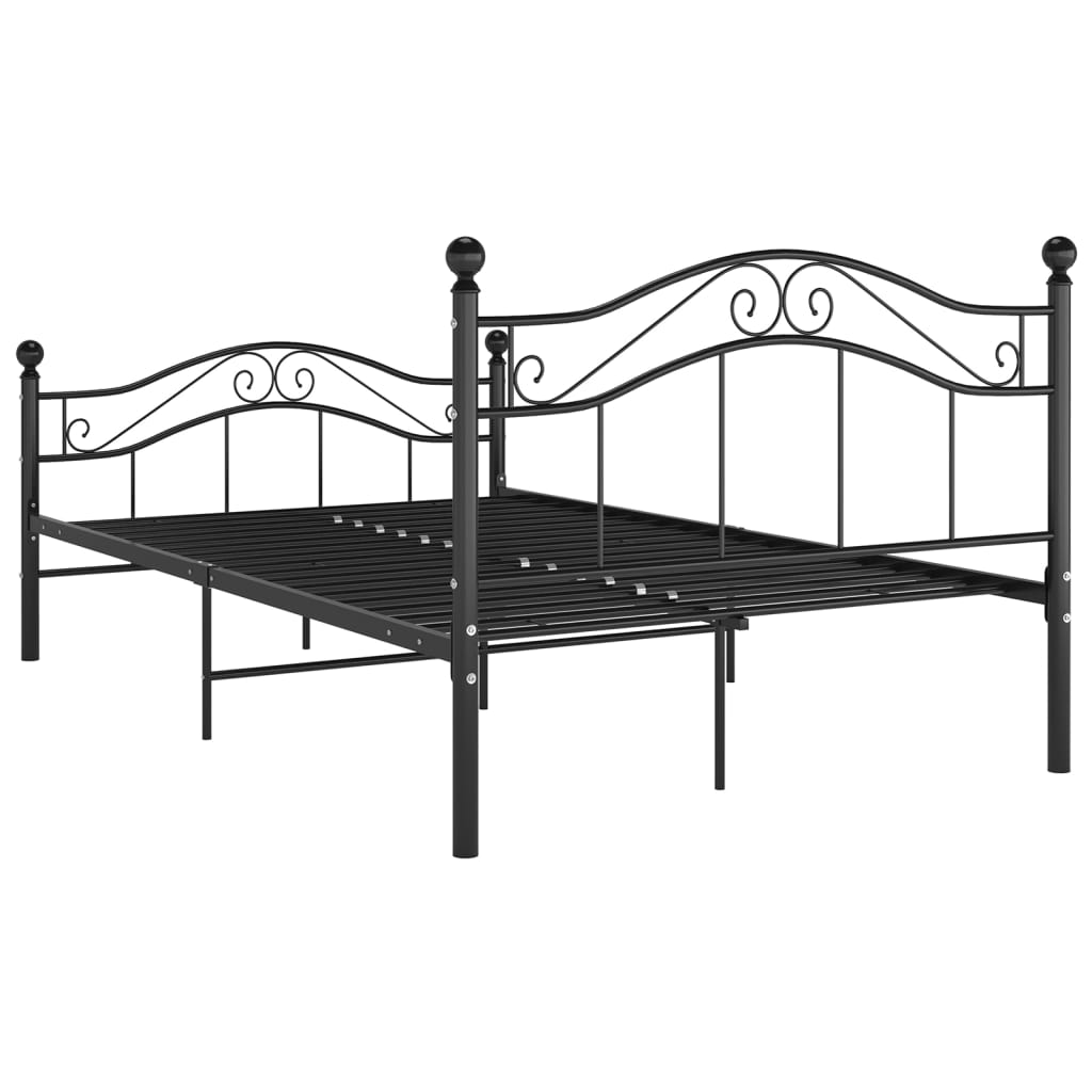Bett Weiß Metall 120x200 cm