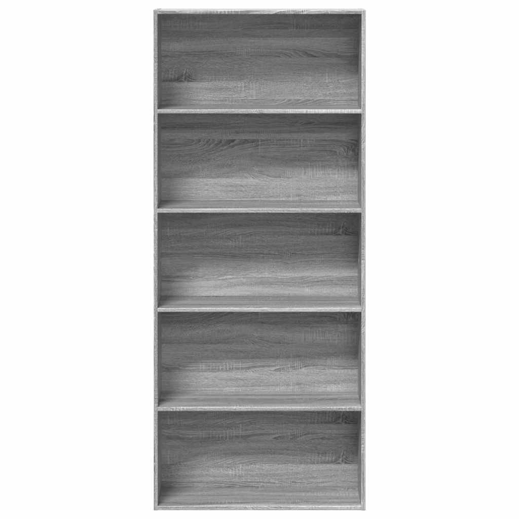 Bücherregal Weiß 80x30x189 cm Holzwerkstoff