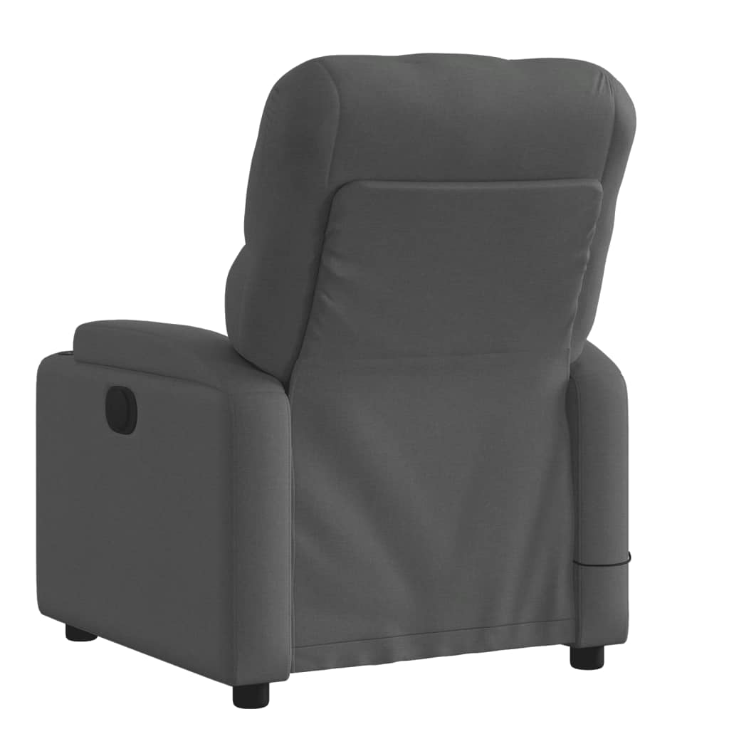 Massage-Relaxsessel, hellgrauer Stoff
