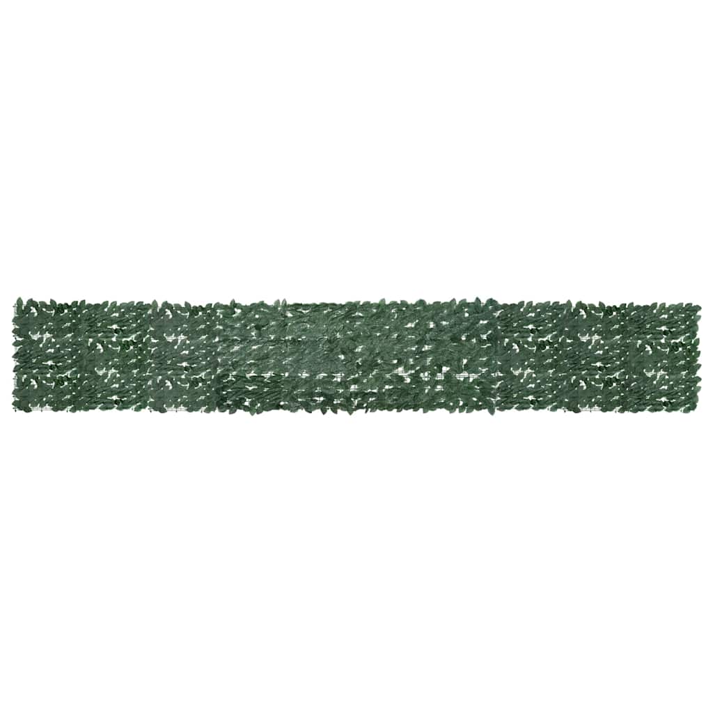Balkon-Sichtschutz mit Dunkelgrünen Blättern 300x75 cm