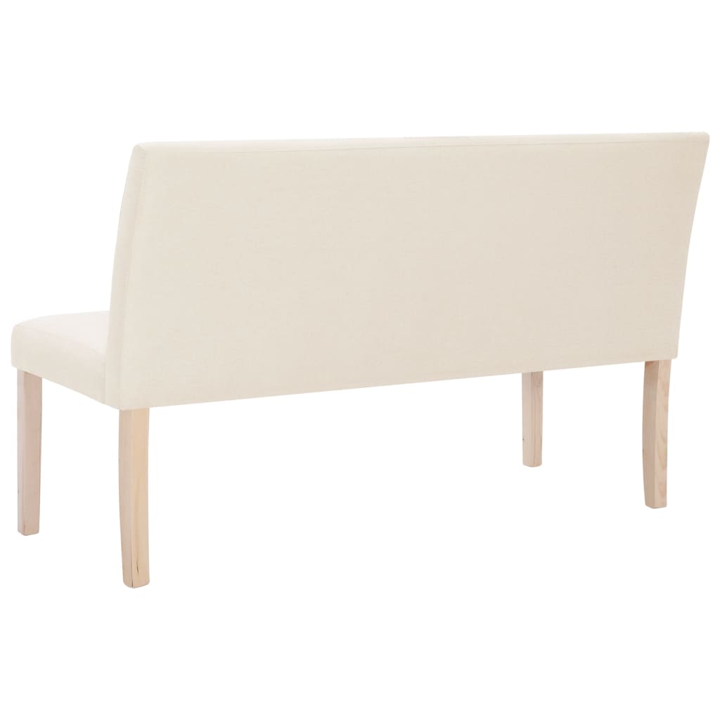 Sitzbank 139,5 cm Dunkelgrau Polyester