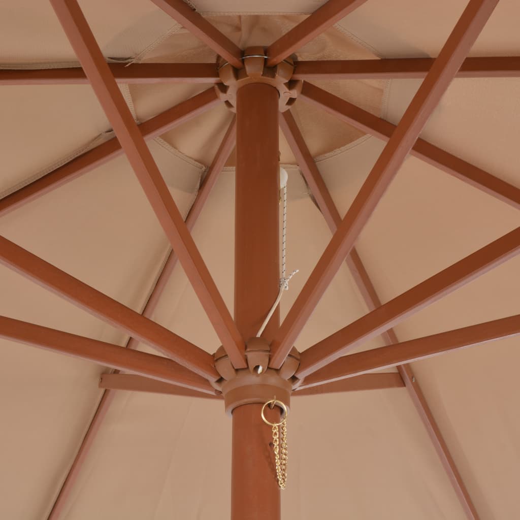 Sonnenschirm 300x258 cm Sandweiß