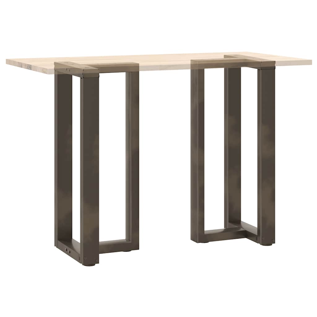 Couchtischbeine T-Form 2 Stk. Schwarz 30x25x(30-31) cm Stahl
