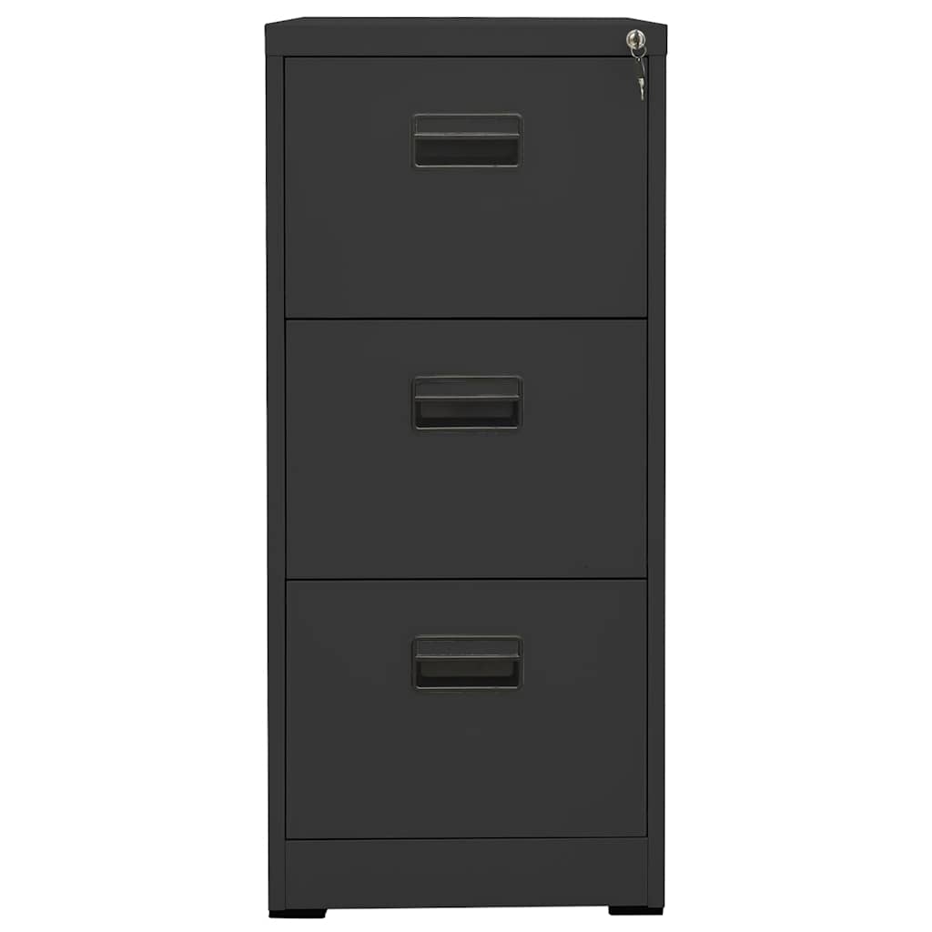 Aktenschrank Weiß 46x62x72,5 cm Stahl