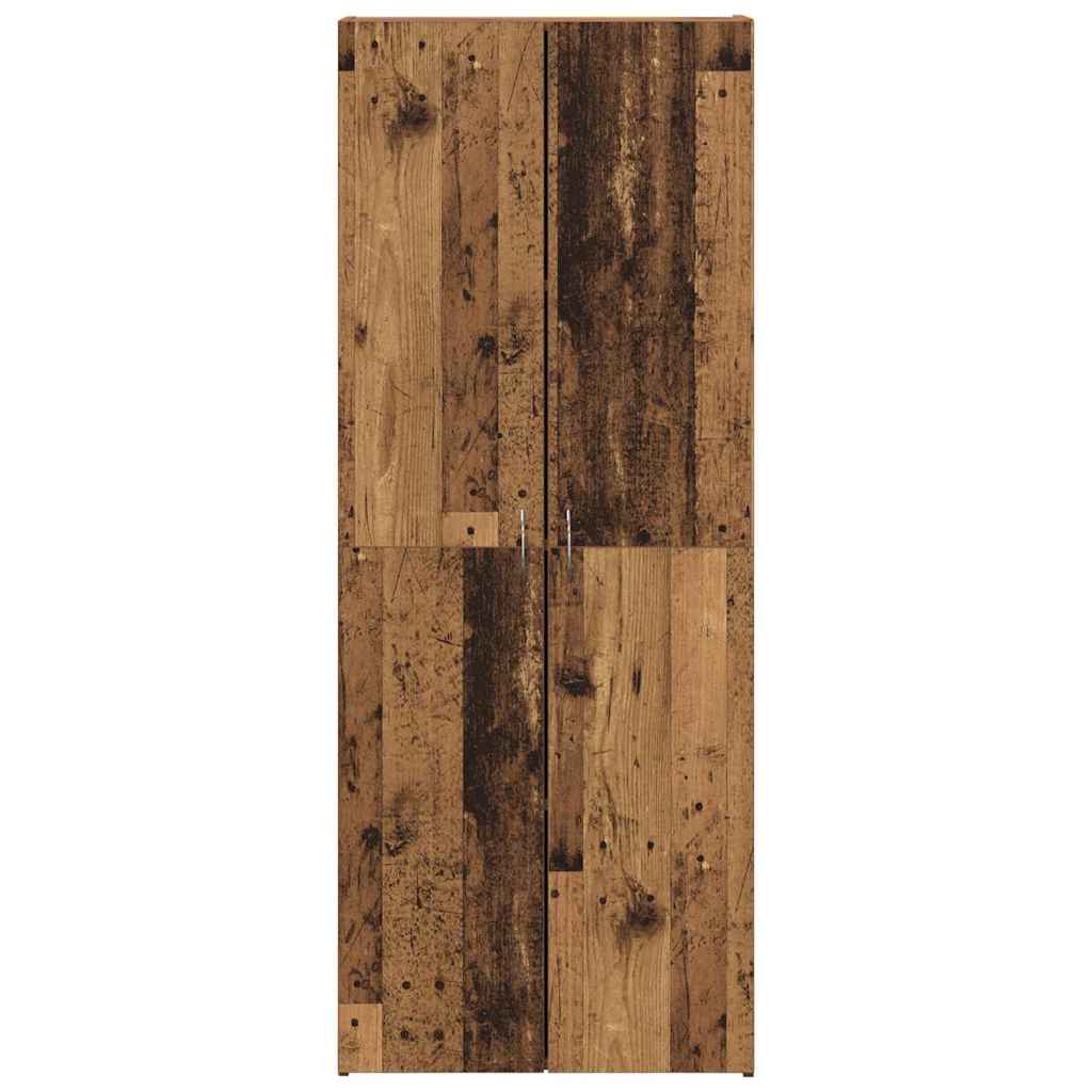 Aktenschrank Weiß 60x32x153 cm Holzwerkstoff