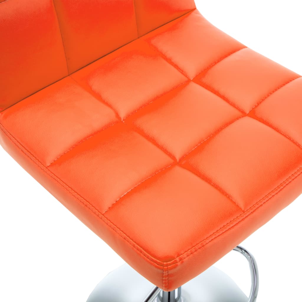 Barhocker 2 Stk. Weinrot Kunstleder